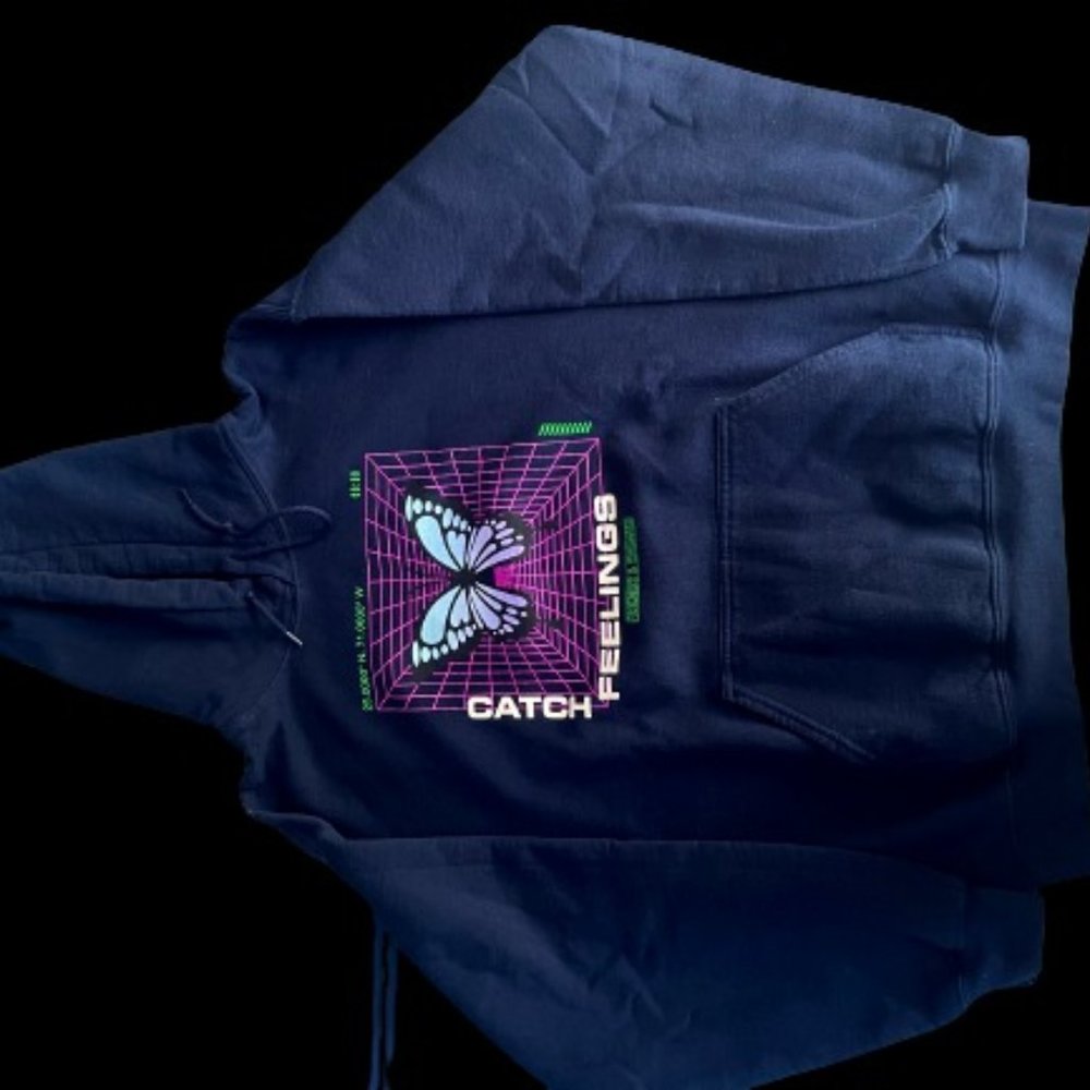 Tilly's, Navy Blue hoodie, Large